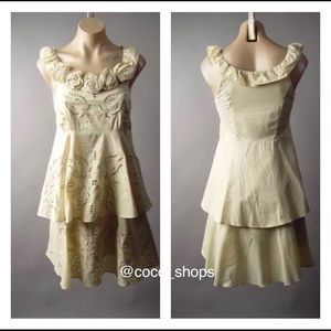 Final Sale Ryu Cream Embroidery Boho Dress